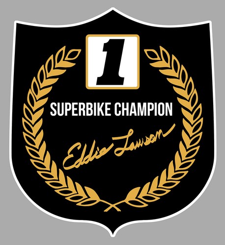 Sticker eddie lawson champion - eddie,