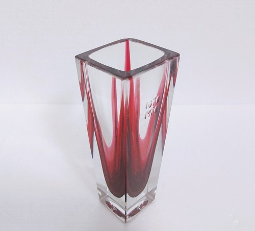 Raro vaso prismatico murano - vaso,
