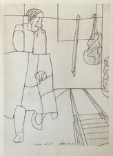 Valerio Adami 1975 (Warhol dalì Picasso Mirò Hirst Fornasetti Haring Guttuso)