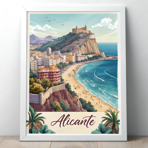 Poster viaggio vibrante - da,