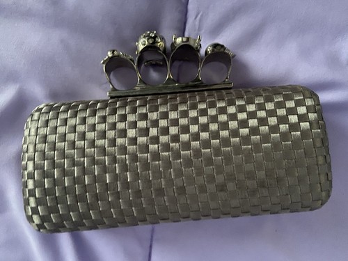 Pochette intrecciata argento - ,