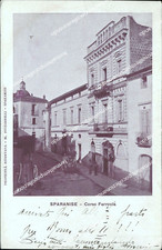 bq608 cartolina sparanise corso ferrovia 1907 bellaprovincia di caserta campania
