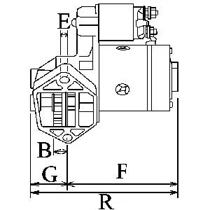 Motorino avviamento senso - di,