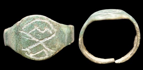 Anello medievale bronzo - medievale, in