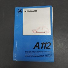 Raccoglitore Catalogo ricambi per carrozzeria Autobianchi A112, 1970. Macchie