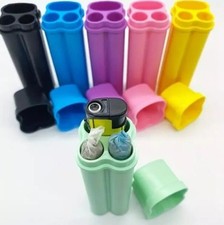 Waterproof Case Smoking Cigarette Lighter Holder Dry Storage UK Roll Up Coloured