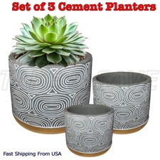 Set di 3 - Fioriera in cemento
