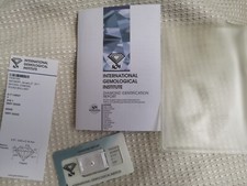 Diamante taglio brillante 0,17 Carati CERTIFICATO F VVS1 x Anello Orecchini Oro