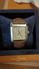 Baume e mercier hampton xl 65597 box papers cinturino cocco originale con fibbia