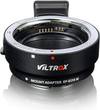 Adattatore attacco obiettivo autofocus Viltrox EF-EOS M - Nuovo! - Venditore UK