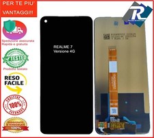 DISPLAY LCD REALME 7 4G  RMX2155  TOUCH SCREEN VETRO SCHERMO NERO