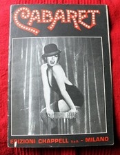 CABARET Liza Minnelli SPARTITO Edizioni Chappell Milano 1972  in DO e in SIb 