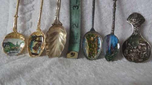 Vintage souvenir spoons from - 6,