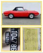 FIAT 850 Spider (Solo) Targhe e Libretto Circolazione del 1976