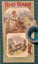 Rarissima brochure Ferrovia RIGI BAHN  del 1909