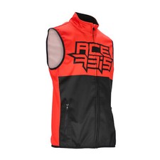ACERBIS GILET VEST SOFTSHELL MX LINEAR MOTO CROSS ENDURO OFFROAD Nero/Rosso