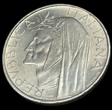 500 Lire 1965 in Argento rara commemorativo Settimo Anniversario Dante Alighieri