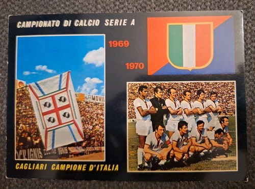 Cartolina cagliari campione - cagliari,