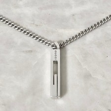 GUCCI Sterling Silver Chain G
