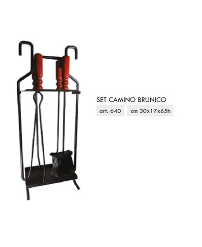 Set attrezzi per caminetto - attrezzi,