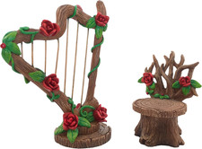 Set Arpa E Sedia in Miniatura