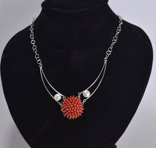 Collana corallo rosso - ,