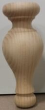 PIEDE LEGNO BAROCCO SAGOMATO PER MOBILI  H. 18 cm Diametro 70 FAGGIO GREZZO