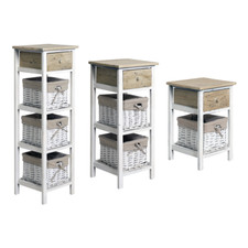 Mobili Rebecca Comodino Mobile bagno Varie Dimensioni Rustico Vintage Cucina