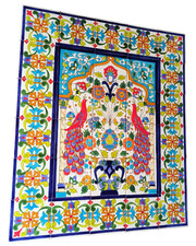 Grande Immagine Del Riquadro 75x90 piastrelle dipinte a mano Mosaico Orientale