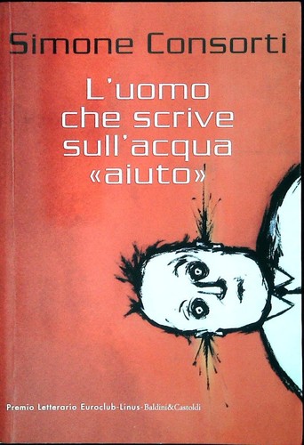 Uomo che scrive - scrive, sull'acqua