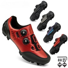 Scarpe MTB Uomo Antiscivolo Scarpe Ciclismo Autobloccanti Corsa Strada Bici Sneakers