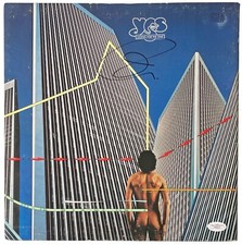 JON ANDERSON FIRMATO YES GOING FOR THE ONE VINILE DISCO JSA COA G99415