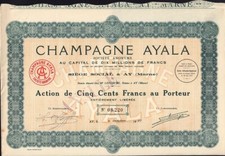 CHAMPAGNE AYALA, Chateau Ay / Francia dd 1927 - ora di proprietà di Bollinger
