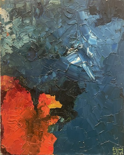 Tableau peinture abstration