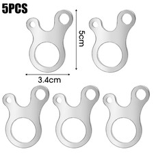 5/10Pcs Tenda Da Campeggio Cavo Di Fissaggio per Corda Guy Line Runner Moschetto