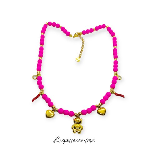 Collana donna perle - colorate, e