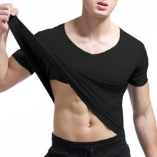 T-shirt uomo scollo a V