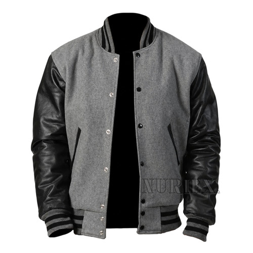 Giacca bomber baseball - , grigio