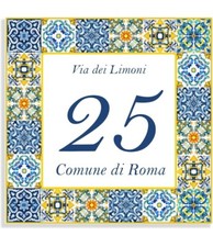 numero civico personalizzato
