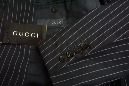 Gucci tuta blu scuro righe - gucci,