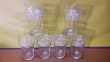 6 Bicchieri Bevete Coca-Cola Coke Marchi Registrati Rari Anni 60 Vintage