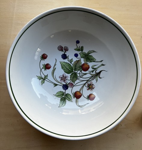 Ciotola grande fiori fragole - ciotola,