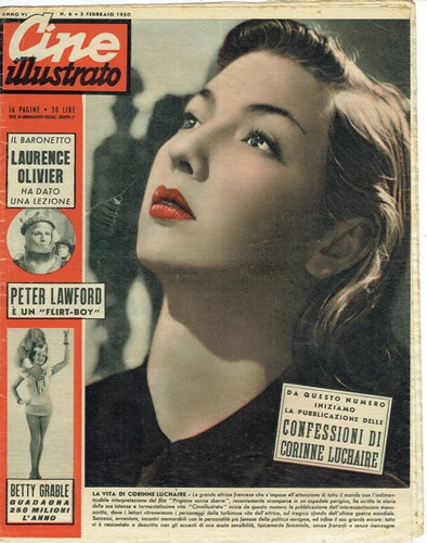 Cine illustrato 1950 corinne - cine,