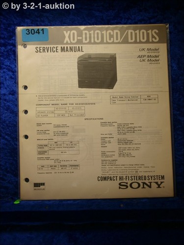 Manuale servizio sony - manuale,