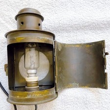 Antica LANTERNA da MARINA in OTTONE - Arredamento Navale