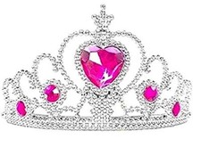 Corona di Frozen con Pietre Fuxia Accessori Anna Carnevale Halloween L.4083
