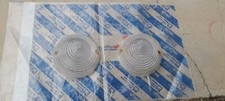 Coppia Plastiche Gemme Trasparenti Fanali Fari Frecce Anteriori Fiat 500 F L R