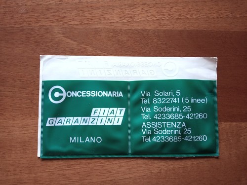 Portabollo concessionaria fiat - concessionaria,