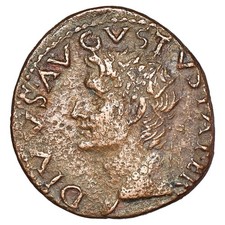 Moneta romana augusto - romana,