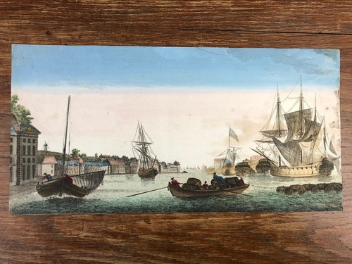 Gravure vue optique 18e - vue, siecle